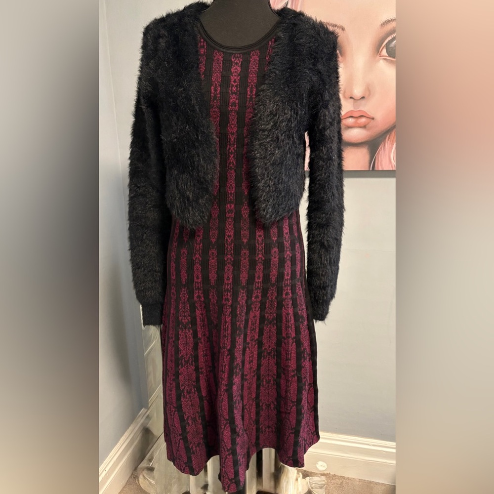 Fabletics Black Fuzzy Cardigan